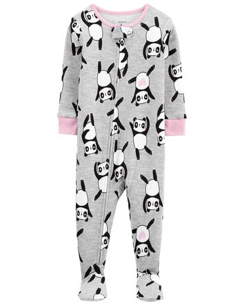 CARTER/'S 1PC SNOW BOARDING MONKEY BOY GIRL FOOTED L//S SLEEPER PAJAMAS 24M